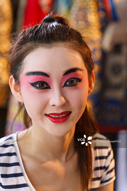 更衣室里的女演员图片素材