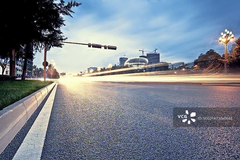 成都市天府大道夜景图片素材