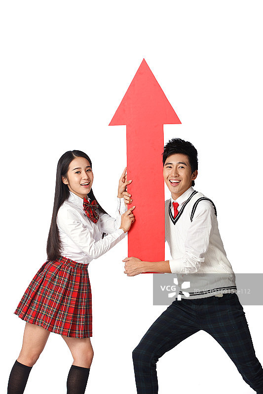 青春活力的青年学生图片素材