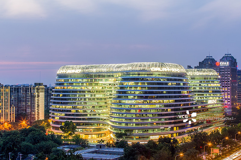 北京东二环银河SOHO图片素材