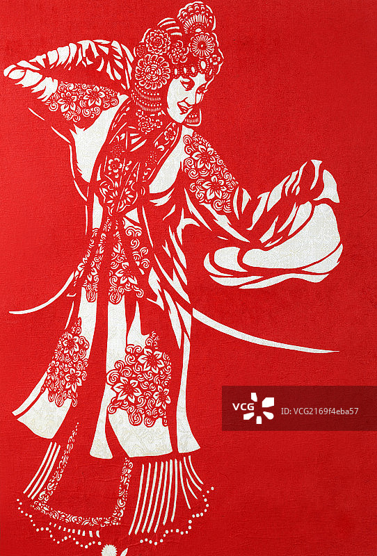 剪纸-戏曲人物图片素材