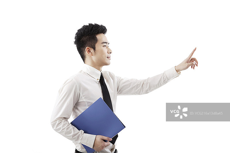 商务人士和文件夹图片素材