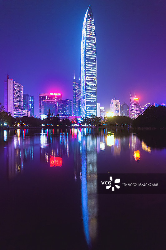 京基100的夜晚图片素材