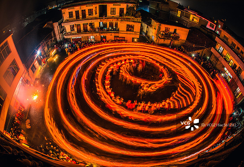 临湖板龙灯图片素材