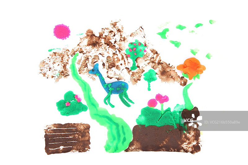 橡皮泥画图片素材