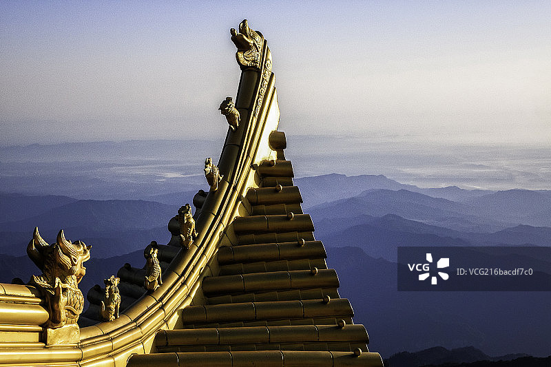 峨嵋山金顶寺庙图片素材