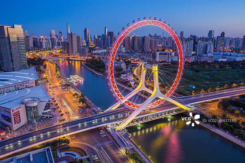 天津之眼摩天轮4图片素材