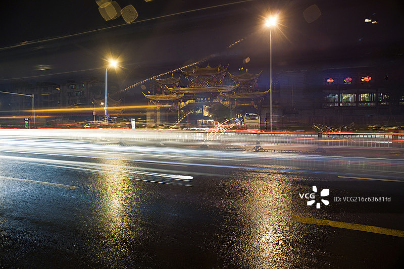 成都市琴台路牌坊图片素材