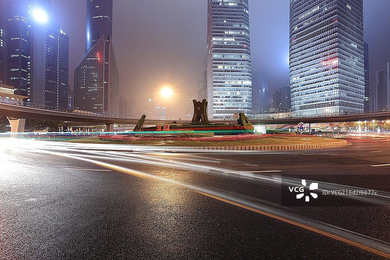 上海城市道路景观图片素材