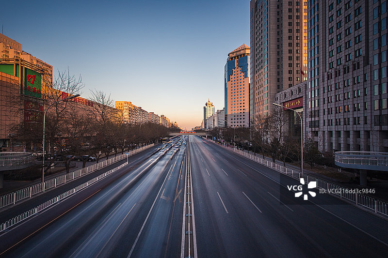 北京复外大街图片素材