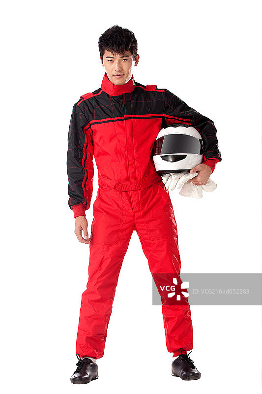 青年赛车手图片素材