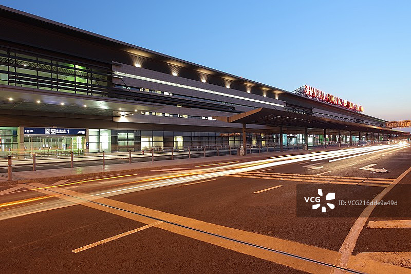 上海虹桥高铁站图片素材