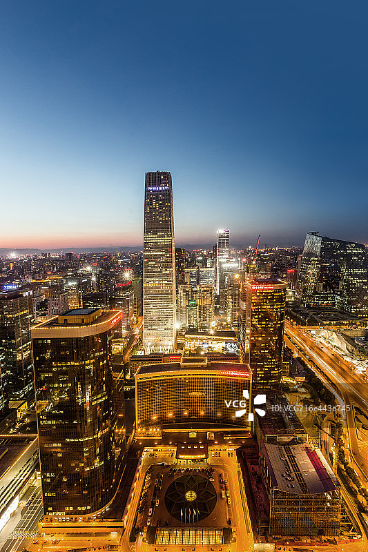 北京城市夜景图片素材