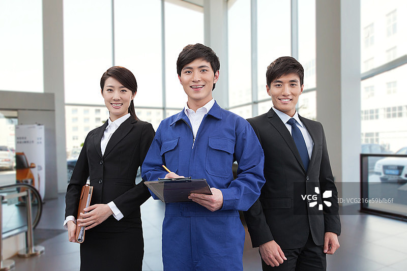 汽车销售与维修人员图片素材