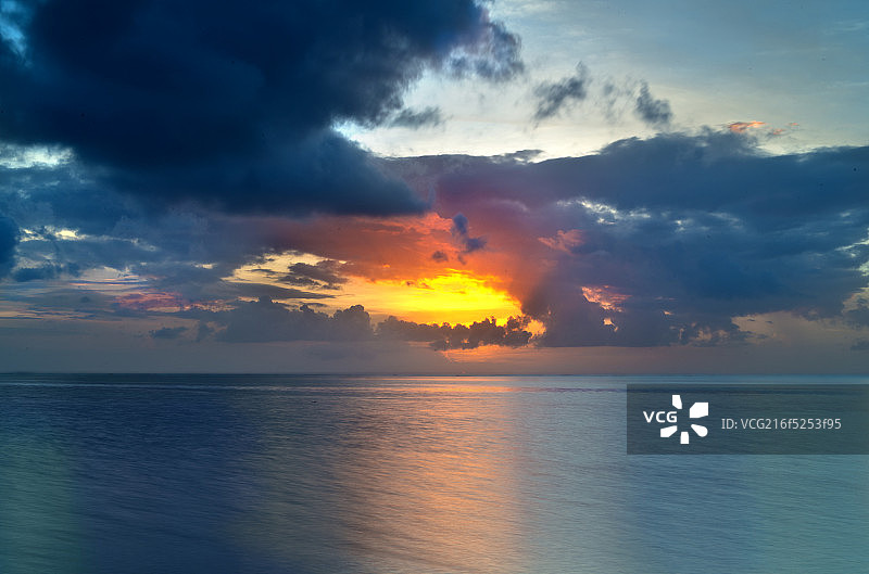 北马里亚那群岛塞班岛的晚霞图片素材