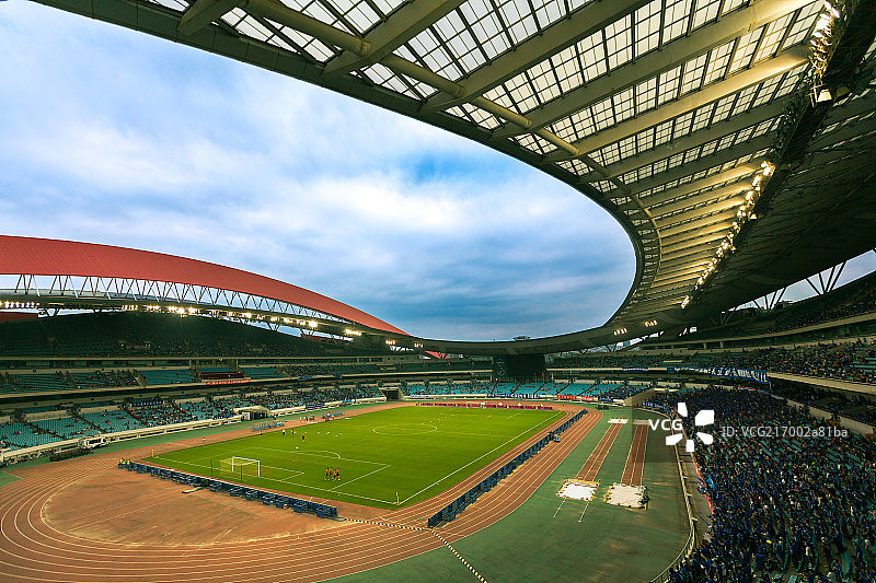 现代足球场图片素材