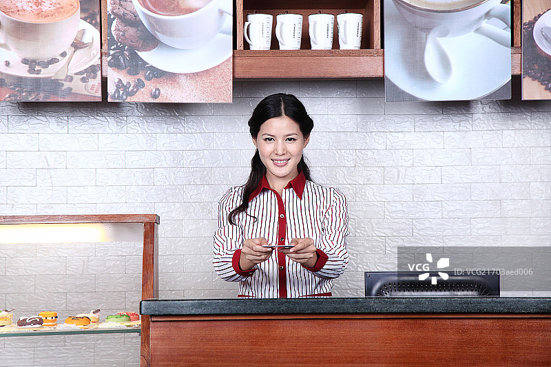 咖啡馆店员图片素材