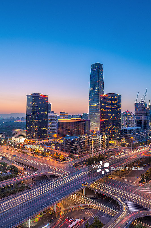 cbd国贸桥图片素材