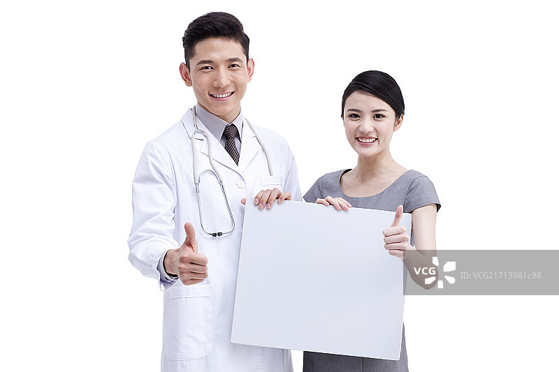 医务人员和白板图片素材