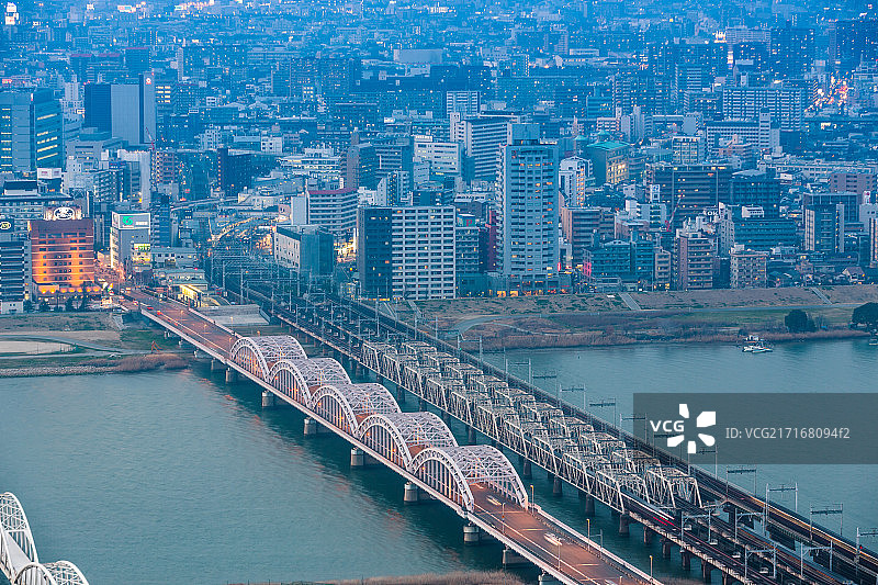 日本大阪夜景图片素材