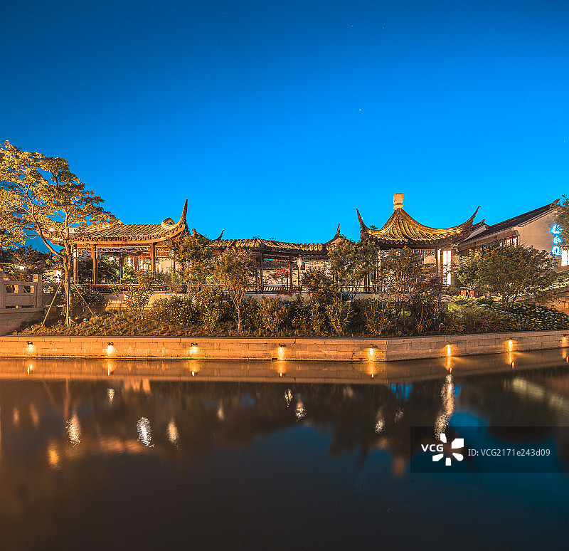 苏州斜塘老街风光图片素材