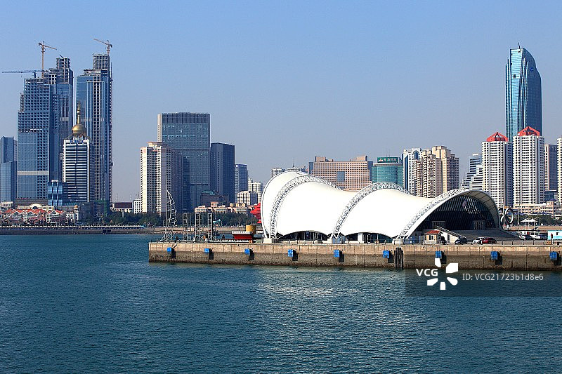 青岛滨海城市风光图片素材