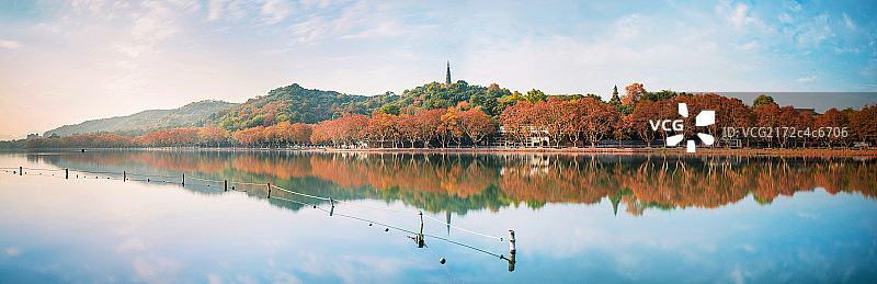 杭州西湖秋景图片素材