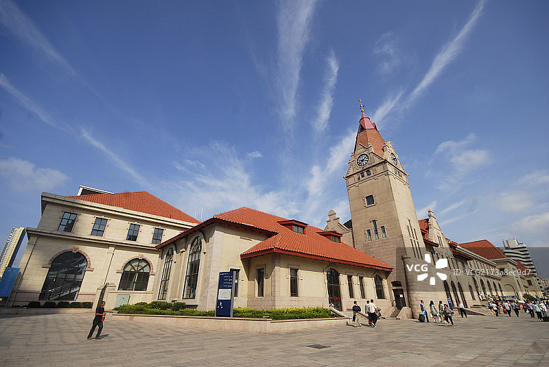 青岛火车站图片素材