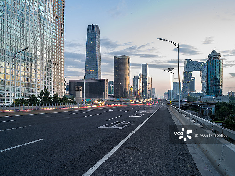 北京东三环国贸桥道路交通图片素材