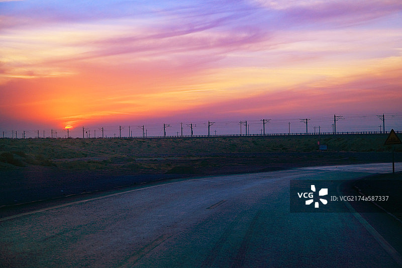 日落夕阳图片素材