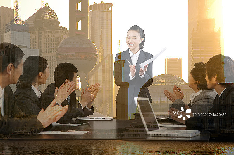 东方商务会议图片素材