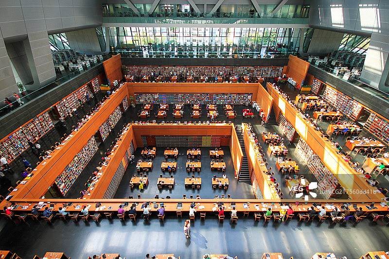 北京国家图书馆室内图片素材