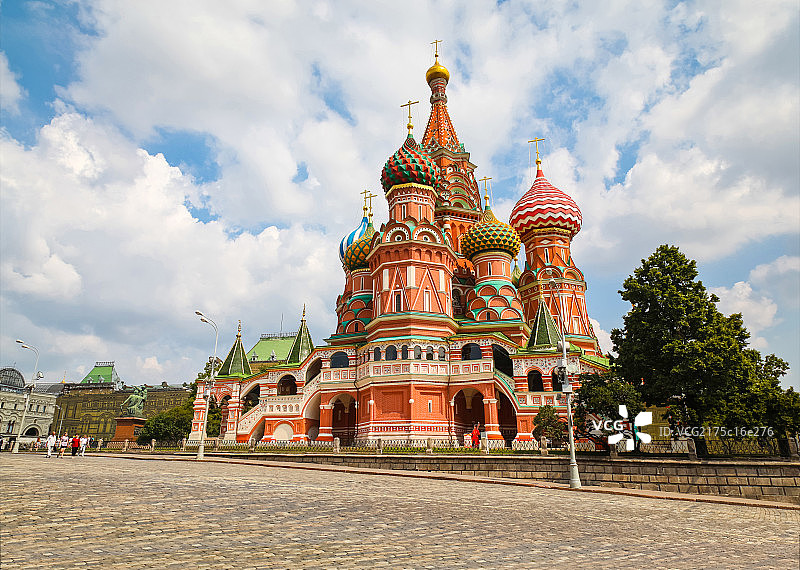 莫斯科瓦西里升天教堂图片素材