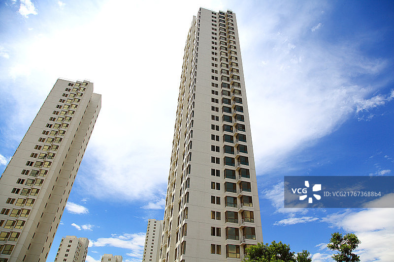 白色建筑群图片素材