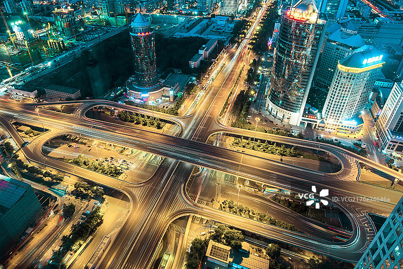 北京国贸桥风光图片素材