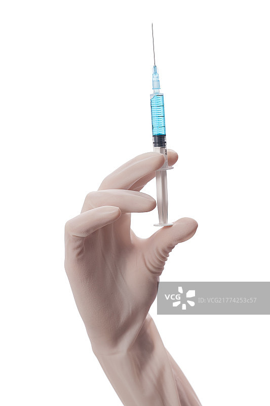 手拿注射器图片素材