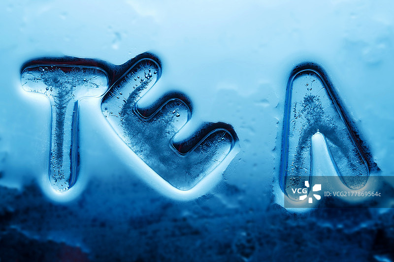 冰块字母图片素材