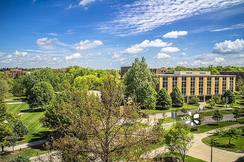 美国密歇根州立大学风光图片素材