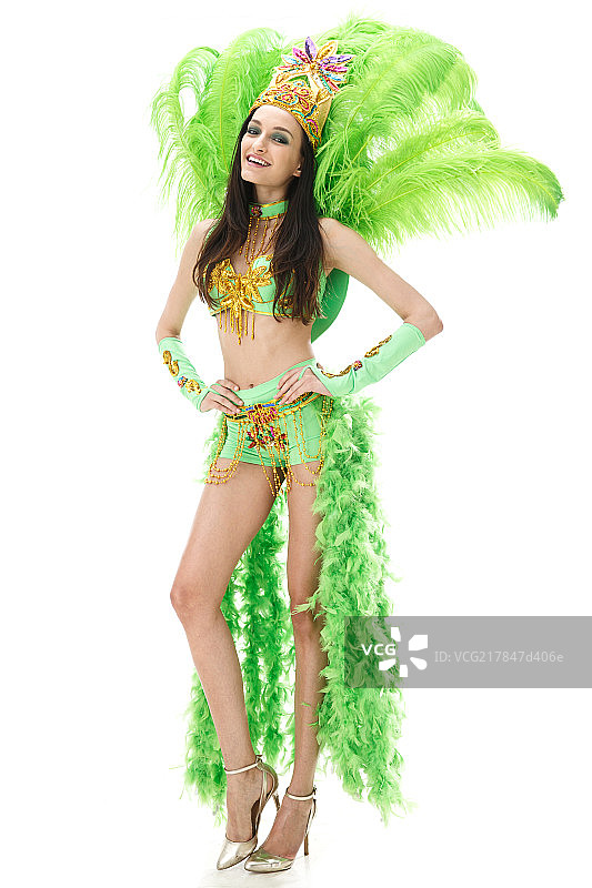 漂亮的桑巴舞者图片素材