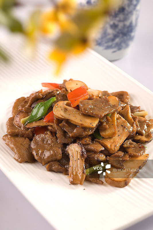 松茸牛肉图片素材
