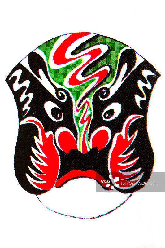 中国传统脸谱文化－破脸脸谱图片素材