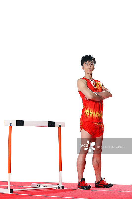 跨栏运动员图片素材