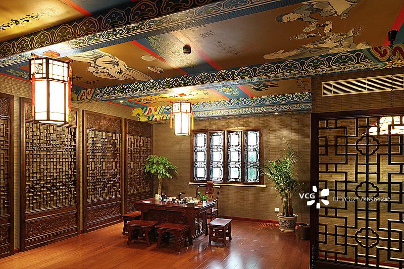 茶楼内景图片素材