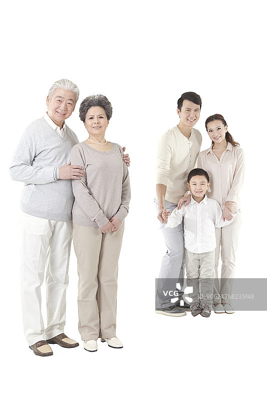 东方家庭全家福图片素材