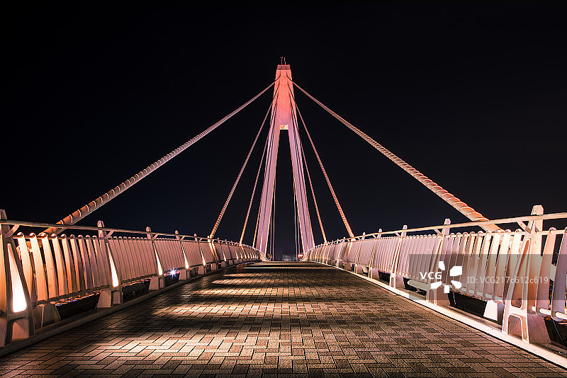 情人桥夜景图片素材