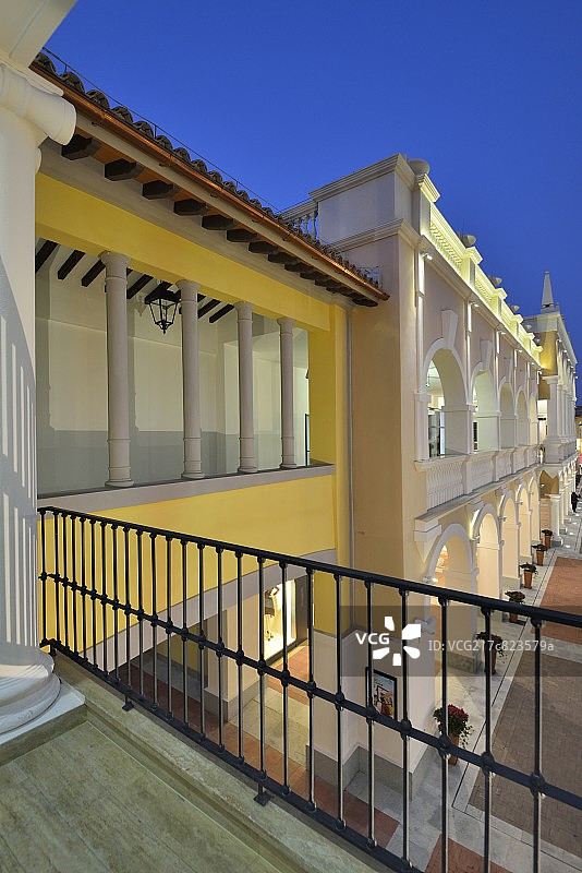 佛罗伦萨小镇夜景图片素材