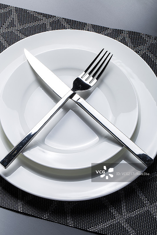 西式餐具摆放图片素材