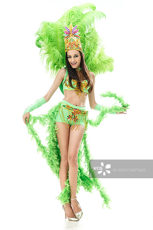 漂亮的桑巴舞者图片素材