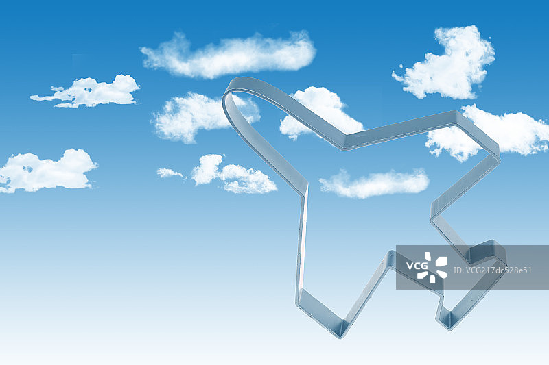 飞机形状蛋糕模具特写图片素材