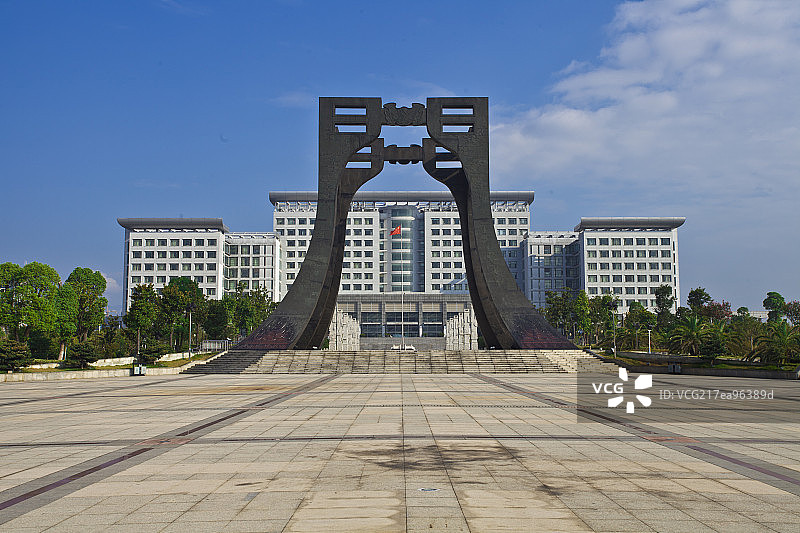 江西上饶市市民公园内景图片素材